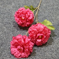 Arrangement de pivoines modernes pour mariage, fleur de pivoine artificielle à 3 têtes pour événements, banquets, décoration de la maison
