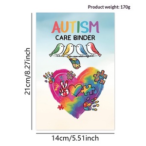 Carpeta de Cuidado para Autismo, 120 Páginas, <span class=keywords><strong>Libro</strong></span> de Plan de Cuidado para Autismo, <span class=keywords><strong>Regalo</strong></span> para Pacientes Autistas - Product Image 3
