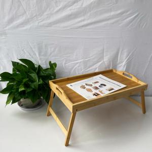 <span class=keywords><strong>Bandeja</strong></span> de Bambú para <span class=keywords><strong>Cama</strong></span>, <span class=keywords><strong>Bandeja</strong></span> para <span class=keywords><strong>Desayuno</strong></span>, <span class=keywords><strong>Bandeja</strong></span> de Servicio con Patas Plegables, Mesa Multifuncional para Portátil y Escritorio, para Baño y Sala de Estar - Product Image 2