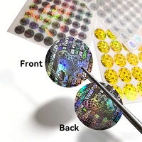 Étiquettes anti-contrefaçon, impression personnalisée, autocollant holographique laser avec effets visuels 3D dynamiques, marque haut de gamme PT