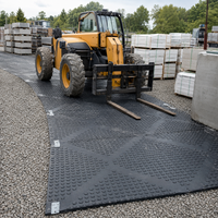 Tapis de protection pour équipement lourd, résistants à l'huile, aux UV, à la chaleur et au feu, 4x8, épaisseur personnalisable, pour boue de marais et terrains boueux
