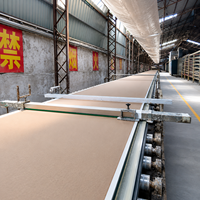 Panneaux muraux en plâtre résistant à l'humidité, plaques de plâtre de 12 mm, plaques de plâtre recouvertes de papier jaune pour cloisons d'espaces humides commerciaux