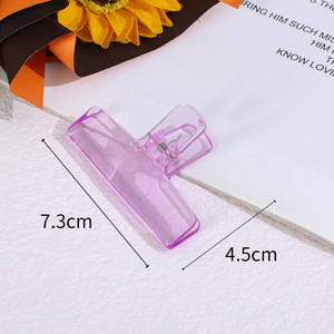 Chuangheng tùy chỉnh dễ thương trong suốt Acrylic chất kết dính <span class=keywords><strong>Clip</strong></span> tình yêu phong cách giấy <span class=keywords><strong>Clip</strong></span> nhựa tập tin kẹp Văn Phòng TrườNg Crafted nhựa - Product Image 4
