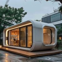 KT Pomme préfabriquée pour maison conteneur non utilisée Villa capsule pour cabine extérieure Maison conteneur extensible pour hôtel
