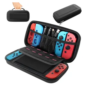 Nintendo Switch étui de transport coque rigide étui de transport de voyage pour Nintendo Switch avec 10 porte-cartes de jeu pochette Portable