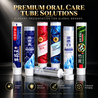 Tube de dentifrice ultra fin et léger en aluminium-plastique avec bouchon à vis, impression UV, gain de place, facile à transporter, pour l'extérieur