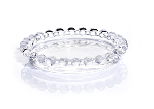 Juego de platos de mantequilla transparente de alta calidad, juego decorativo redondo de perlas, precio de fábrica al por mayor - Product Image 3