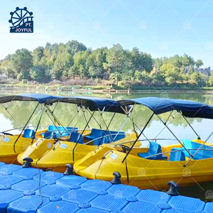 Personalizable 4 personas Water Bike Park Crucero FRP Barco Parachoques Barco Crucero Pedal Barco - Product Image 6