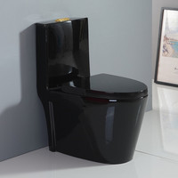 KD-09CT <strong>Best</strong> <strong>Selling</strong> Colored Sanitary Ware Ceramic Glazed <strong>Black</strong> Water Closet for Luxury Bathroom Floor Mounted WC <strong>Toilet</strong>