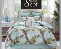 Ensemble de literie en bambou, vente en gros, style hôtel personnalisé, tissu résistant à la saleté, housse de couette en jacquard et satin, haute densité, vente en gros