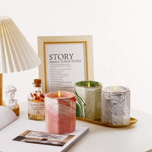 เทียนหอมเซรามิกสำหรับตกแต่งบ้านวันวาเลนไทน์เทียนหอมถั่วเหลือง CN; Zhe - Product Image 4