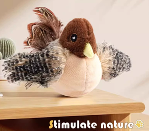 ของเล่นนกไฟฟ้าจำลองสำหรับสัตว์เลี้ยงนกและลูก<span class=keywords><strong>เป็ด</strong></span>ต่างๆทำจากผ้ากำมะหยี่ - Product Image 2