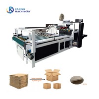 Machine à plier et à coller les cartons semi-automatique, machine à plier et à coller les boîtes semi-automatique