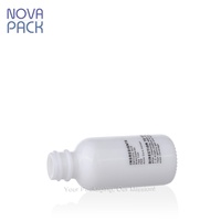 Emballage de soins de la peau vide flacon compte-gouttes cosmétique 30ml 50ml 60ml flacon de sérum en verre blanc opaque en céramique avec compte-gouttes en or