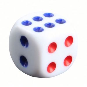Wholesale Custom 13.5mm Six-sided Black-dot Plastic Casino <b>Dice</b> for Mahjong and Board Games - Product Image 1