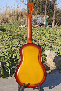 <span class=keywords><strong>Guitare</strong></span> résonnante à cône unique Aiersi, corps en laiton couleur soleil, trous de son Duolian F - Product Image 5