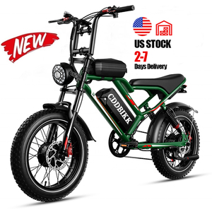 Vélo électrique EU US S8 E-Bike 48V 25AH, vélos électriques avec pneus larges de 20 pouces, tout-terrain, avec frein à disque hydraulique - Product Image 5