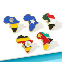 Épingles souvenirs de voyage en émail doux avec drapeaux du Ghana et du Nigéria, fabrication personnalisée de souvenirs touristiques nigérians