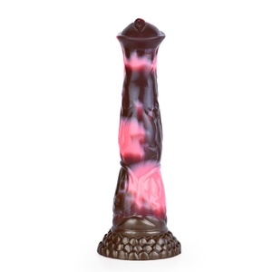 Dildo realista de pene de caballo con ventosa, de silicona multicolor, grande y largo, para masaje anal, juguetes sexuales para hombres y mujeres - Product Image 4
