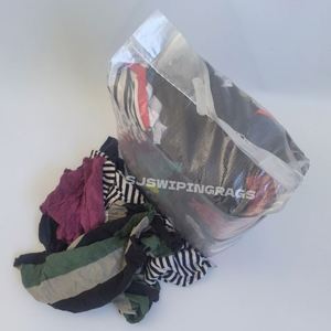 Colored T-Shirt Rags 100 Cotton Absorbent <b>Industrial</b> <b>Wiping</b> Cloths for General Workshop Use - Product Image 1