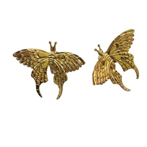 Poignée de tiroir en laiton en forme de papillon, style français, couleur cuivre décorative, accessoire de quincaillerie durable - Product Image 4