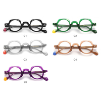 Monturas de Gafas de Diseño Retro Vintage Italiano, Monturas Ópticas de Acetato de Alta Calidad para Hombre y Mujer, Gafas con Logotipo Personalizado