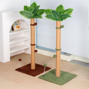 Venta al por mayor de fábrica: Nuevo poste rascador de lujo para gatos, diseño de árbol de Halloween, de piel sintética, fácil de instalar, estructura alta para trepar. - Product Image 5
