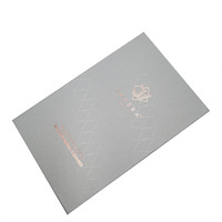 Boîte en carton avec base et couvercle, gaufrage et finition mate, personnalisable, prix négociable, feuille d'or résistante, matériaux recyclés