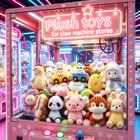 Peluches de 8 pouces aux styles variés, vente en gros d'usine, poupées en peluche Kawaii de dessin animé pour machine à griffes, cadeau pour enfants - Meilleures ventes