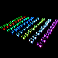 Bracelet LED Lumineux à Rythme Activé par le Son pour Concert et Fête, avec Télécommande DMX