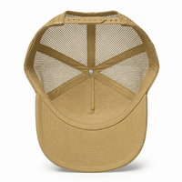 Casquette de camionneur respirante en maille à 6 panneaux avec logo en cuir personnalisé OEM de haute qualité pour la pêche et la chasse en extérieur