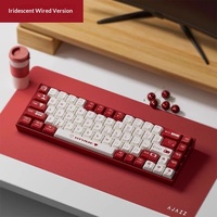 Clavier de jeu mécanique programmable Ajazz AK680, filaire, rétroéclairage LED, hot-swap, petite taille, 68 touches, sans repose-poignets