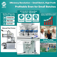 Imprimante de tampon Servo haute vitesse 4 couleurs Machine d'impression de tampon automatique semi-automatique pour cônes de tasse de bouchon de bouteille de parfum en verre de vin