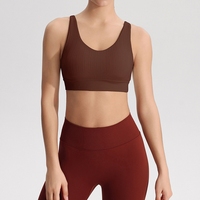 Bra Olahraga New Beauty Back Fitness Anti Guncangan, Vest Yoga Kekuatan Tinggi, Pakaian Luar - Asana Fixed Cup, Pakaian Dalam Olahraga