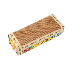 Palace Summer Cooling <b>Pillow</b> Ice Silk Rattan Mat Breathable <b>Cervical</b> <b>Pillow</b> <b>Neck</b> Support Wormwood Moxibustion Cooling <b>Pillow</b> - Product Image 1