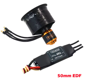 QX-MOTOR 50mm EDF QF2611 QF2611PRO Ventilateur cannelé à 12 pales avec moteur brushless 3300KV/4000KV/4600KV/5000KV pour avion RC - Product Image 1