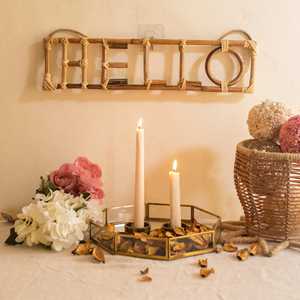 <span class=keywords><strong>Citazioni</strong></span> in vimini citazione appesa a parete naturale per feste di compleanno sala evento Design personalizzato su richiesta - Product Image 3