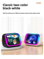 Mgitec TF26 PRO Speaker Desktop Mini, jam pintar LED RGB nilai tinggi untuk 5.4 tampilan suara Audio 4 saluran AI