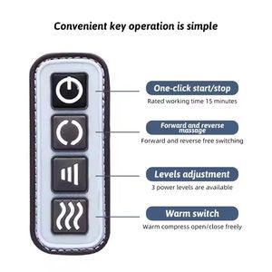 Terapi Pijat kaki elektrik, Shiatsu terapi pijat kaki inframerah, rol pemijat pundak untuk nyeri otot betis, meredakan sakit otot dalam, rileks Kesehatan - Product Image 2