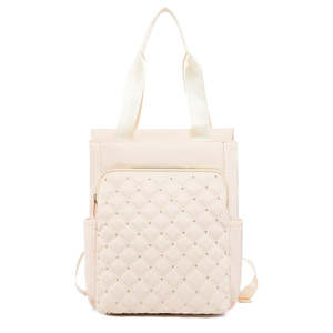 Mochila de moda de lujo para mujer 2024 con dos correas y cierre de cremallera Correa de cadena Patrón de piel de serpiente - Product Image 4