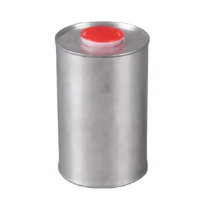 1000ml tin can for brake oil with plastic cover, China metal can supplier