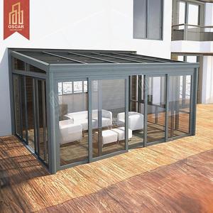 Petites véranda en aluminium à double vitrage de haute qualité, véranda inclinée, salles de jardin, espaces de vie en plein air, patio, véranda - Product Image 1