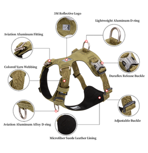 Truelove Most Popular Wholesale Reflective Heavy Duty Adjustable Waterproof Pet Product No Pull Recycled Dog <b>Harness</b> - Product Image 2