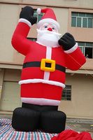 Père Noël gonflable Oxford avec souffleur, décorations de Noël extérieures pour fêtes et jardins – Vente chaude