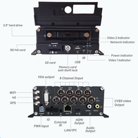 Caméra embarquée GPS 3G 4G WiFi 1080P 4 canaux 8 canaux MDVR mobile pour bus scolaire, camion, télécommande, garantie 1 an