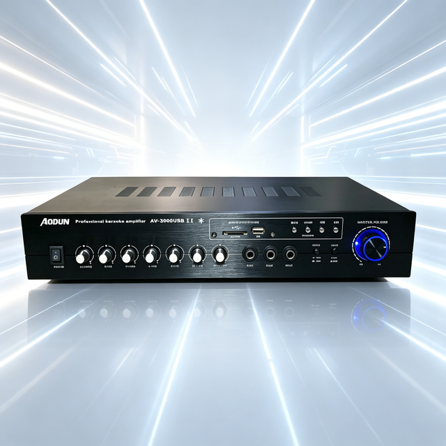 Karaoke Mixer Amplifier AV-3000 New Model 4 Channel Digital Power Amplifier