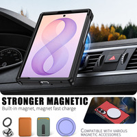 Funda Magnética Plegable 2 en 1 de TPU y PC con Cubierta de Bisagra y Protección Total Antigolpes para Samsung Galaxy Z Fold 7 8 Wide