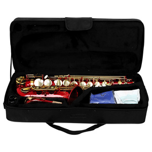 <span class=keywords><strong>SLADE</strong></span> Saxophone Alto Laiton Mib E-Flat <span class=keywords><strong>Sax</strong></span> Saxophone Rouge Instrument à vent avec étui Anches Embouchure Gants Pièces & Accessoires - Product Image 3