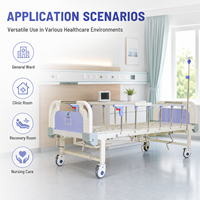 Lit médical multifonctionnel pour la maison, transformable en table à manger, lit médical réglable pour personnes âgées et patients alités