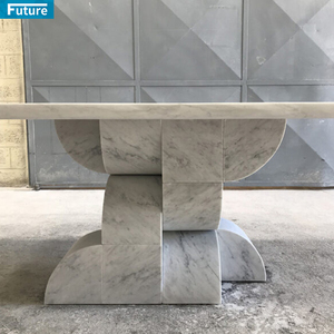 Tavolo rettangolare moderno all'ingrosso di alta qualità tavolo da pranzo Casual per <span class=keywords><strong>soggiorno</strong></span> tavolo da pranzo in marmo di moda - Product Image 2